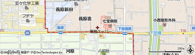 愛知県あま市七宝町下田莪原裏1460周辺の地図
