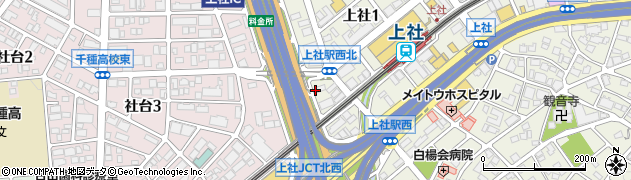 愛知県名古屋市名東区上社1丁目1001周辺の地図