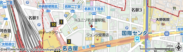 愛知県名古屋市中村区名駅3丁目16-10周辺の地図