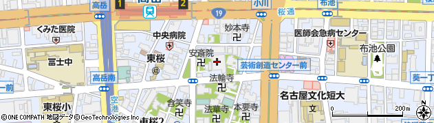中部電力株式会社　東桜会館・ギャラリー・会議室・体育館・有料貸出のお問い合わせ周辺の地図