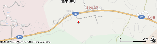 愛知県豊田市北小田町（日陰）周辺の地図