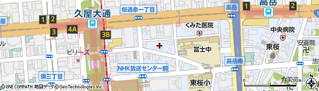 近江焼肉ホルモン すだく 名古屋栄店周辺の地図