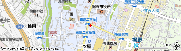 株式会社今関商店　裾野二本松給油所周辺の地図