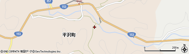 愛知県豊田市平沢町日カゲ周辺の地図