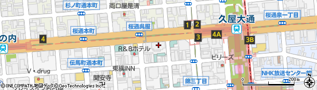 愛知県名古屋市中区錦3丁目3-8周辺の地図