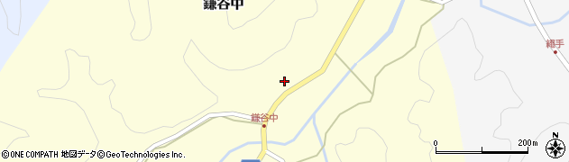 京都府京丹波町（船井郡）鎌谷中（谷口）周辺の地図