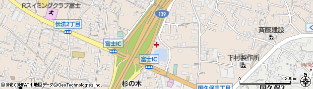 静岡県富士市伝法2435周辺の地図