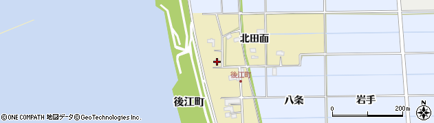 愛知県愛西市後江町北田面55周辺の地図