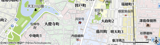 共栄寺周辺の地図