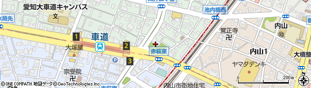 愛知県名古屋市東区筒井3丁目31周辺の地図