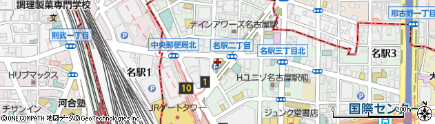ローソン名駅二丁目店周辺の地図