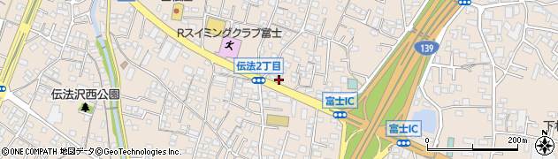 静岡県富士市伝法2524周辺の地図