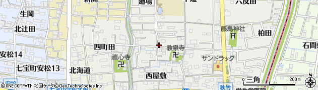 愛知県あま市七宝町秋竹（杁先）周辺の地図