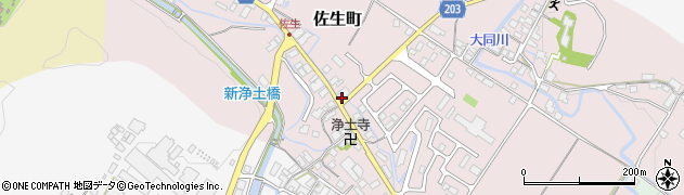 滋賀県東近江市佐生町79周辺の地図
