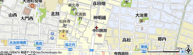 愛知県海部郡大治町堀之内東浦周辺の地図
