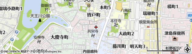 愛知県津島市薬師町26周辺の地図