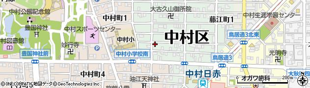 名古屋藤江郵便局周辺の地図