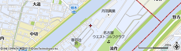 愛知県大治町（海部郡）八ツ屋（東田面）周辺の地図