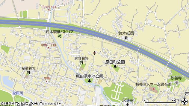 〒417-0852 静岡県富士市原田の地図