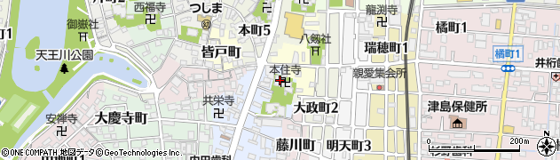 本住寺周辺の地図