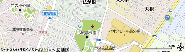 池田恒興墓周辺の地図