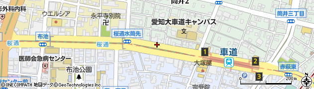 桜通周辺の地図