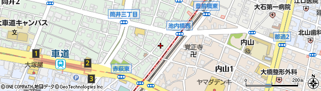 愛知県名古屋市東区筒井3丁目16-20周辺の地図