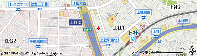 愛知県名古屋市名東区上社1丁目407周辺の地図