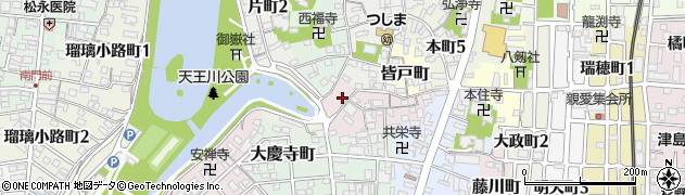 愛知県津島市薬師町44周辺の地図