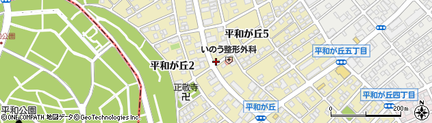 愛知県名古屋市名東区平和が丘周辺の地図