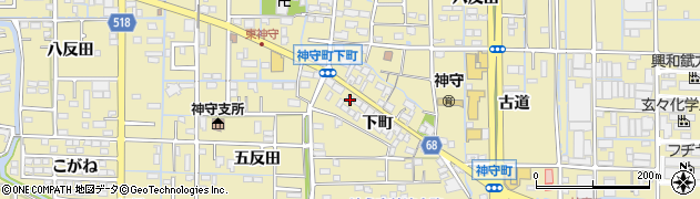 愛知県津島市神守町下町112周辺の地図