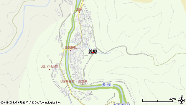 〒522-0333 滋賀県犬上郡多賀町萱原の地図