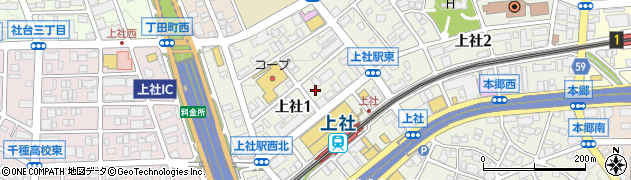 愛知県名古屋市名東区上社1丁目601周辺の地図