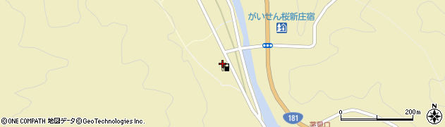 岡山県新庄村（真庭郡）旭町周辺の地図