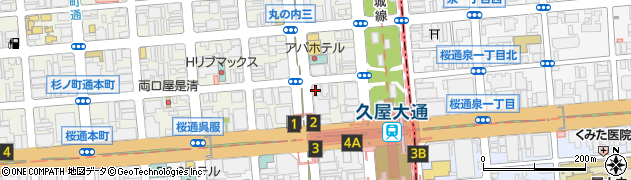セブンイレブン名古屋丸の内３大津通店周辺の地図