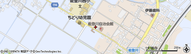 能登川港郵便局周辺の地図