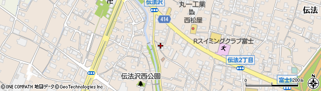 静岡県富士市伝法2641周辺の地図