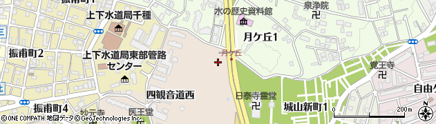 愛知県名古屋市千種区田代町（四観音道東）周辺の地図