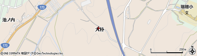 京都府京丹波町（船井郡）大朴周辺の地図