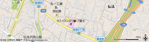 静岡県富士市伝法2563周辺の地図