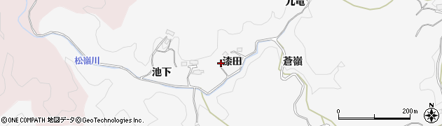 愛知県豊田市松嶺町（漆田）周辺の地図