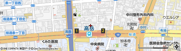 名古屋市　高岳児童館周辺の地図