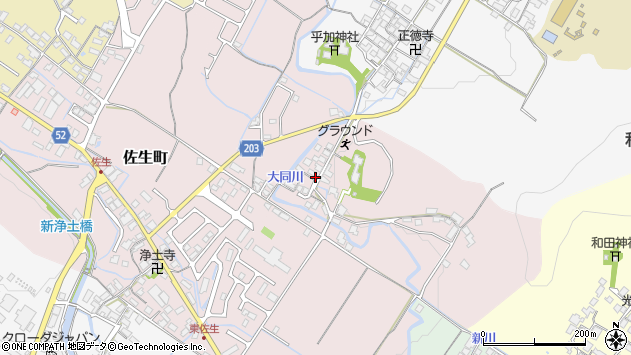 〒521-1214 滋賀県東近江市長勝寺町の地図
