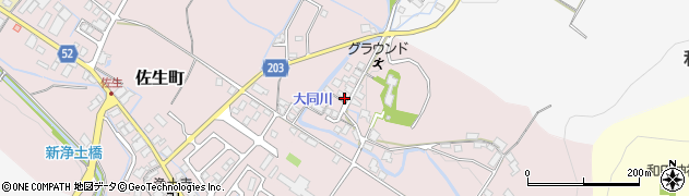 滋賀県東近江市長勝寺町周辺の地図