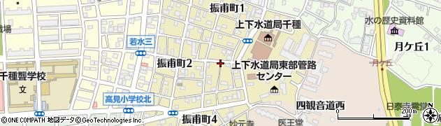 愛知県名古屋市千種区振甫町周辺の地図