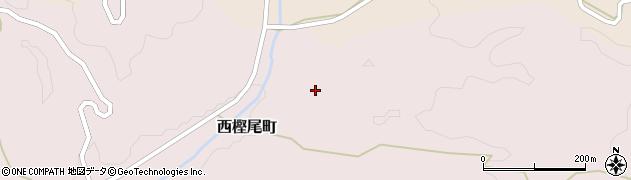 愛知県豊田市西樫尾町（上谷）周辺の地図