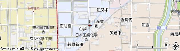 愛知県あま市乙之子（百歩）周辺の地図