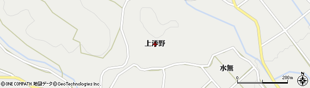 愛知県設楽町（北設楽郡）津具（上泙野）周辺の地図
