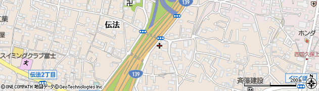 静岡県富士市伝法2413周辺の地図