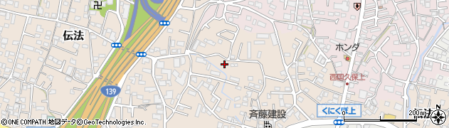 静岡県富士市伝法1945周辺の地図